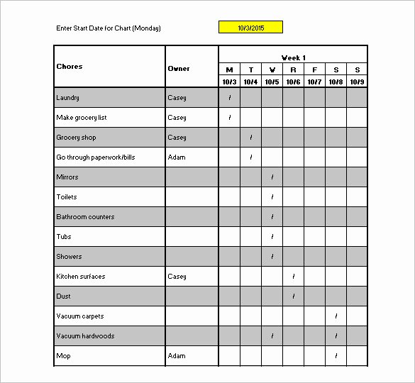 Office Cleaning Checklist Template Luxury Housekeeping Checklist format for Fice In Excel
