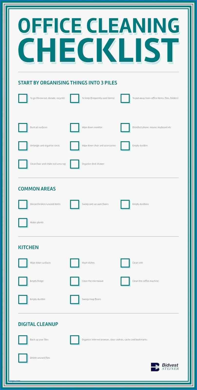 Office Cleaning Checklist Template Unique Fice Janitorial Cleaning Checklist Cleaning List