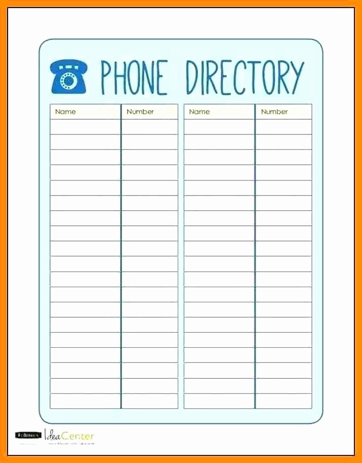Office Phone List Template Luxury Directory Template Word Phone Church Address Free