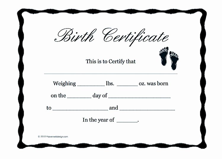 Official Birth Certificate Template Best Of Cute Looking Birth Certificate Template