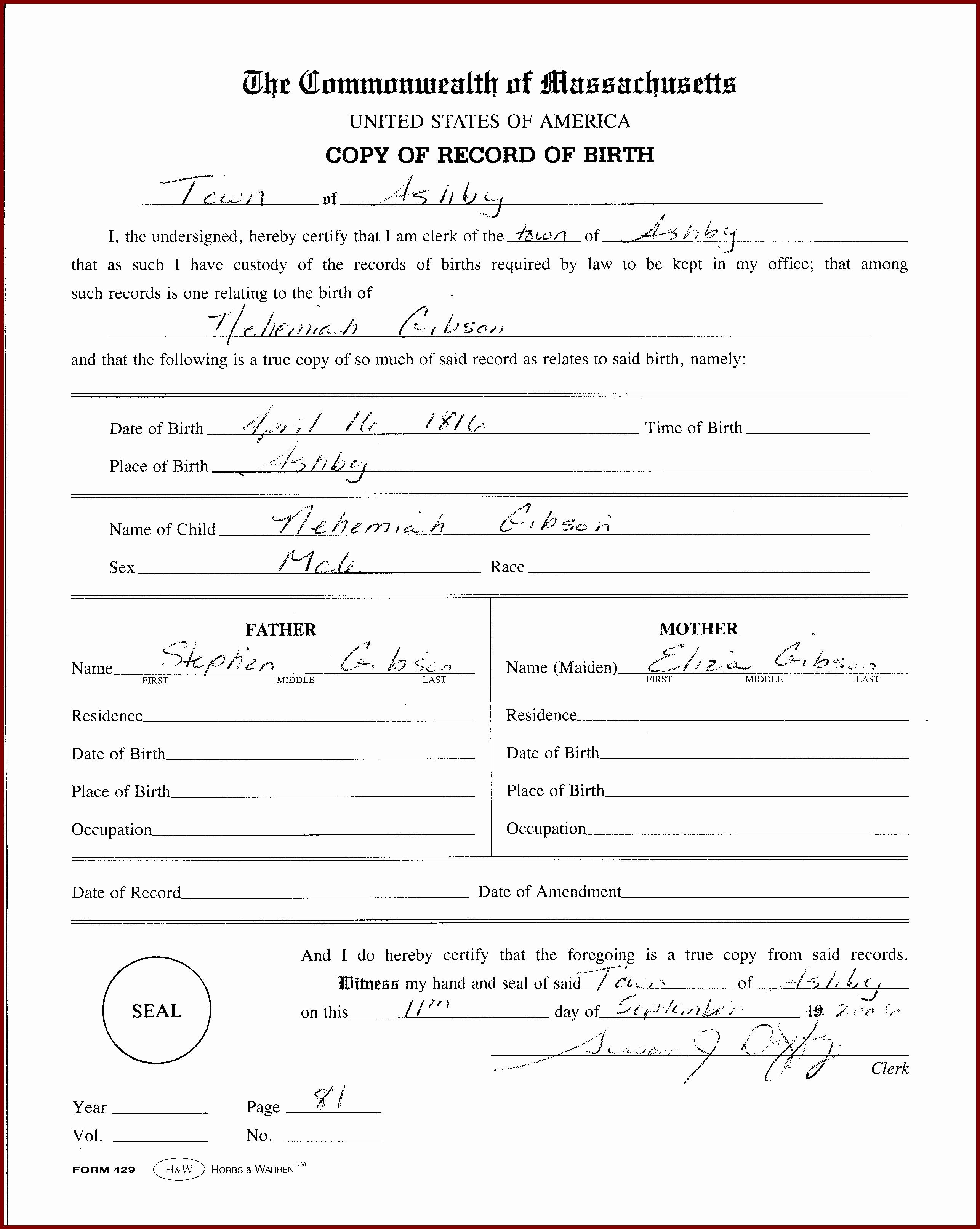 Official Birth Certificate Template Luxury Ficial Certificate Template Portablegasgrillweber