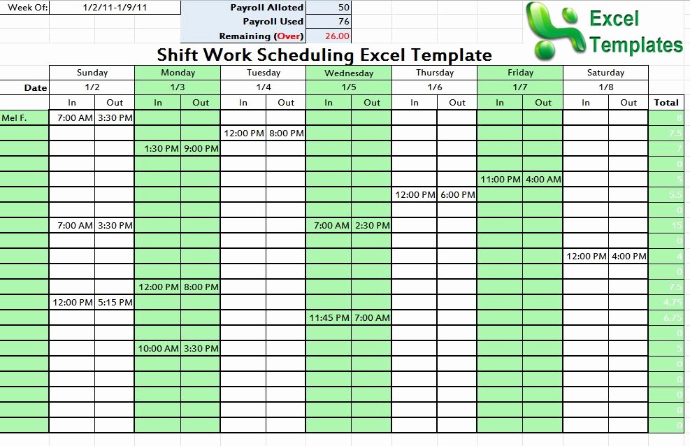 On Call Scheduling Template Awesome Call Schedule Template Excel