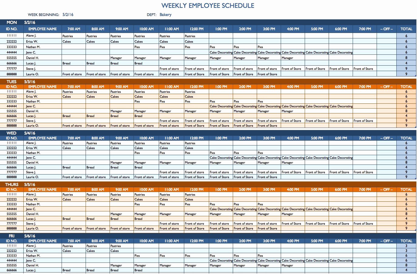 On Call Scheduling Template Luxury Free Weekly Schedule Templates for Excel Smartsheet