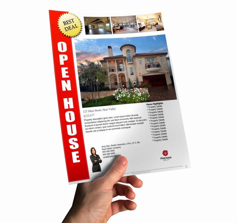 Open House Flyers Template Lovely How to Make A Last Minute Open House Flyer In Less Than