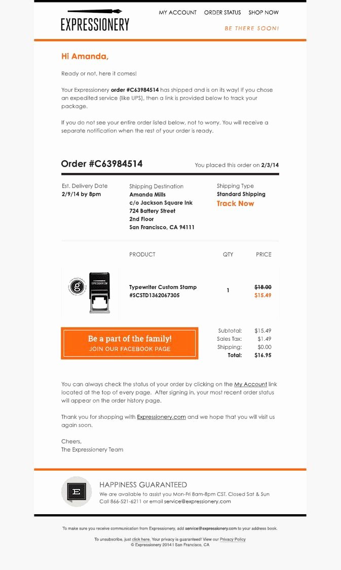 Order Confirmation Email Template Beautiful order Confirmation Email 20 Amazing Templates and Examples