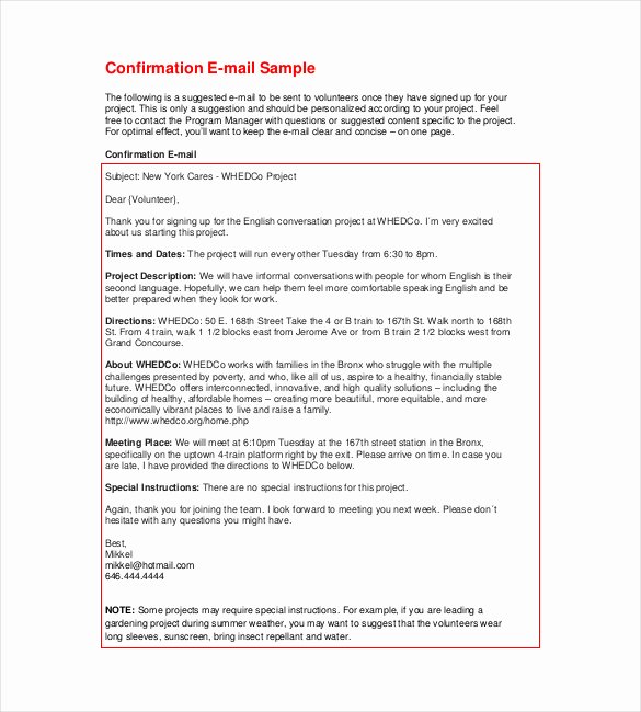 Order Confirmation Email Template Unique 20 order Template Word Excel Pdf
