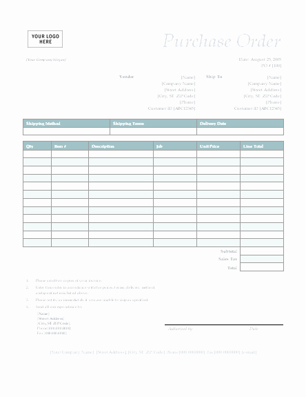 Order forms Template Word Elegant Purchase order form Template – Microsoft Word Templates