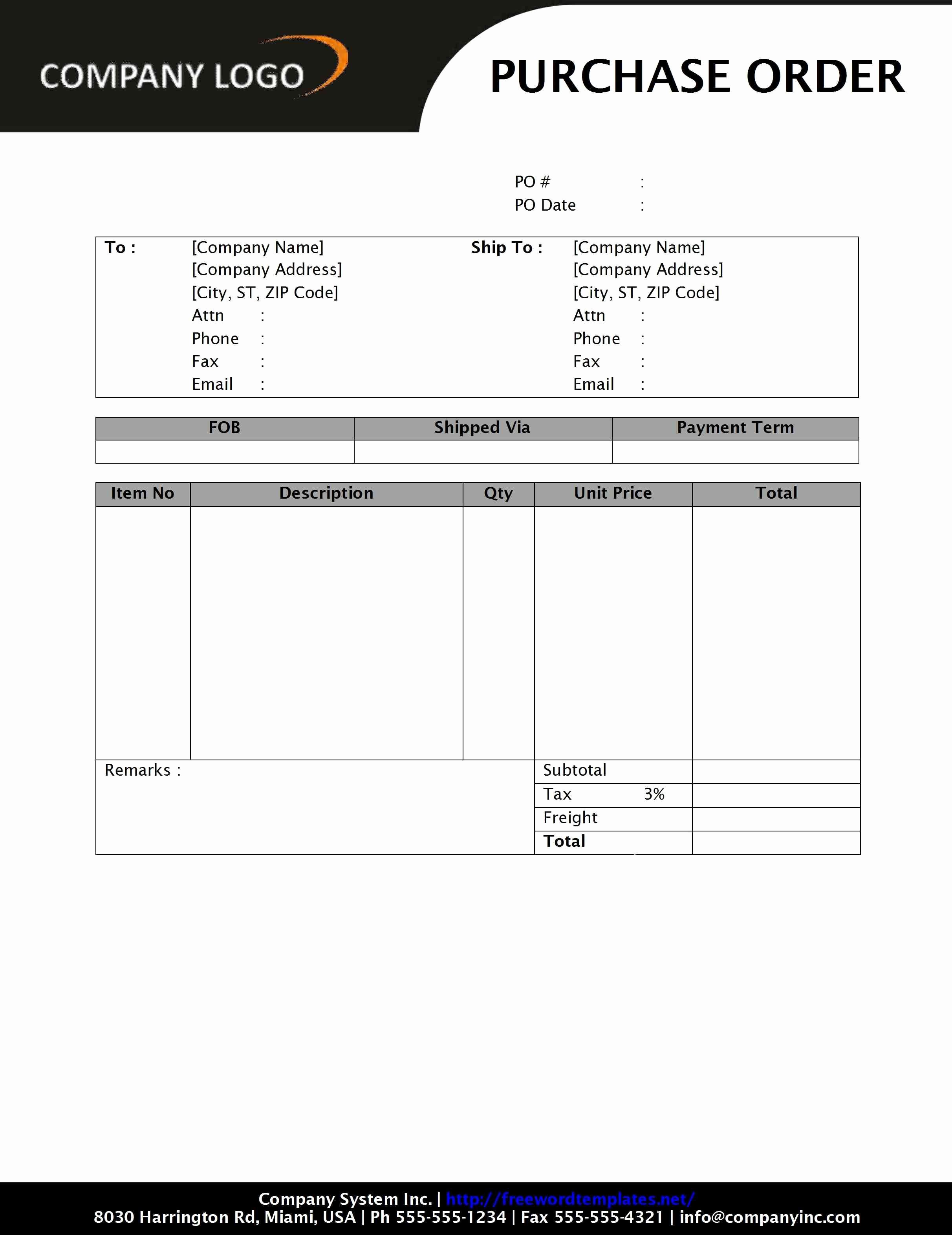 Order forms Template Word Fresh Purchase order form Templates for Mac Google Search