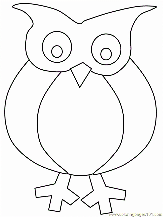 Owl Cut Out Template Lovely Owl Template Printable Coloring Home
