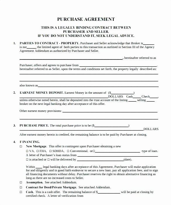 Owner Financing Contract Template Unique Owner Financing Contract Template – Studiorc