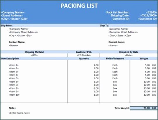 Packing List Template Excel New 14 Packing List Templates Excel Pdf formats