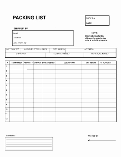 Packing List Template Pdf Fresh 14 Packing List Templates Word Excel Pdf formats