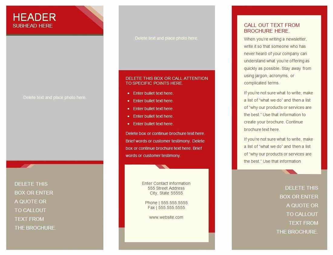 Pamphlet Template Google Docs Awesome 6 Panel Brochure Template Google Docs