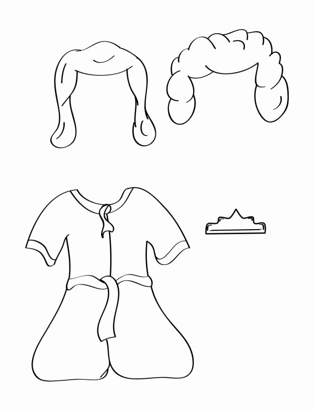 Paper Doll Clothes Template Fresh Bible Paper Dolls