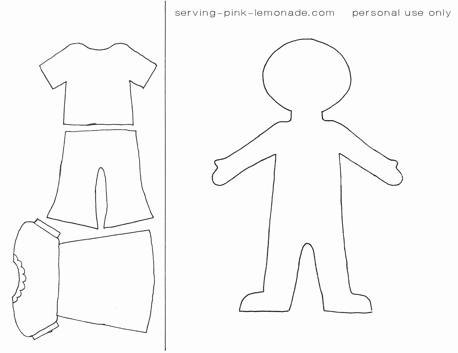 Paper Doll Clothing Template Inspirational 15 Cut Out People Template Printable Paper People