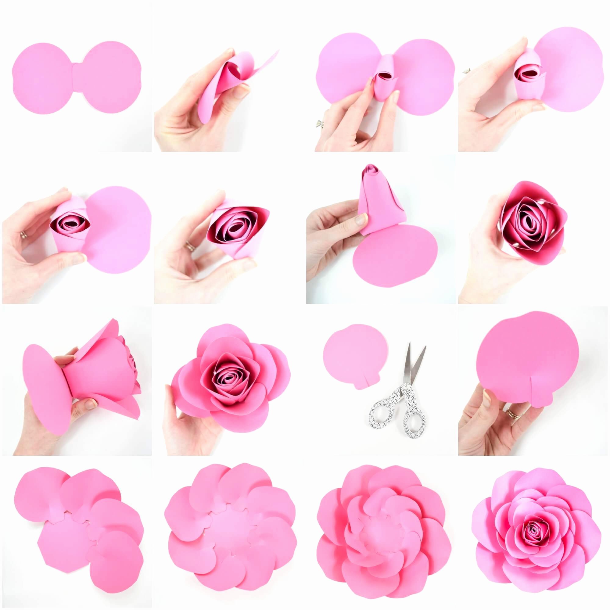 Paper Flower Template Free Awesome Free Paper Rose Template Diy Camellia Rose Tutorial