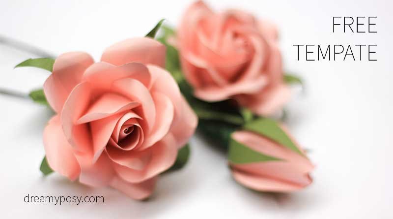 Paper Flower Template Free Elegant Easy Tutorial to Make A Paper Rose Free Template