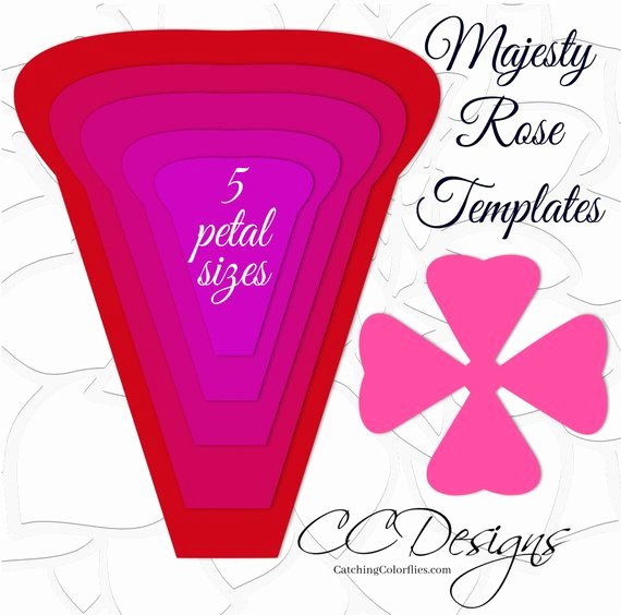 Paper Flower Template Printable Awesome Paper Rose Printable Templates Printable Paper Flower