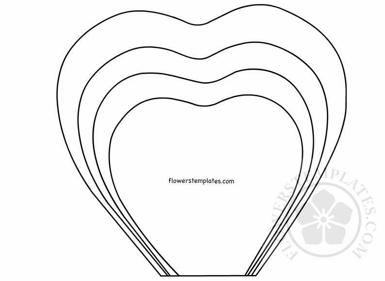 Paper Rose Template Pdf Awesome Paper Rose Printable Template