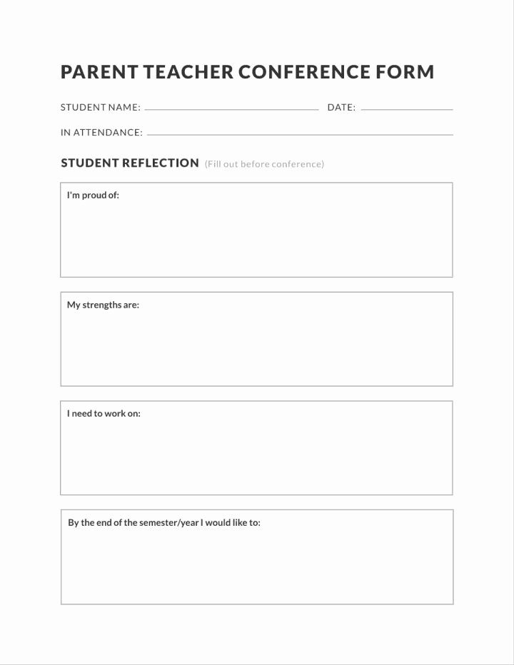Parent Teacher Conference Template Awesome 18 Free Education Templates &amp; Teaching Materials