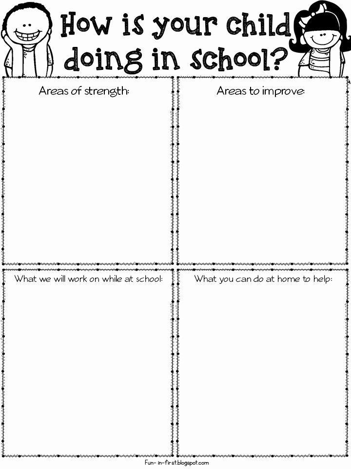 Parent Teacher Conference Template Lovely Freebielicious Parent Teacher Conference forms
