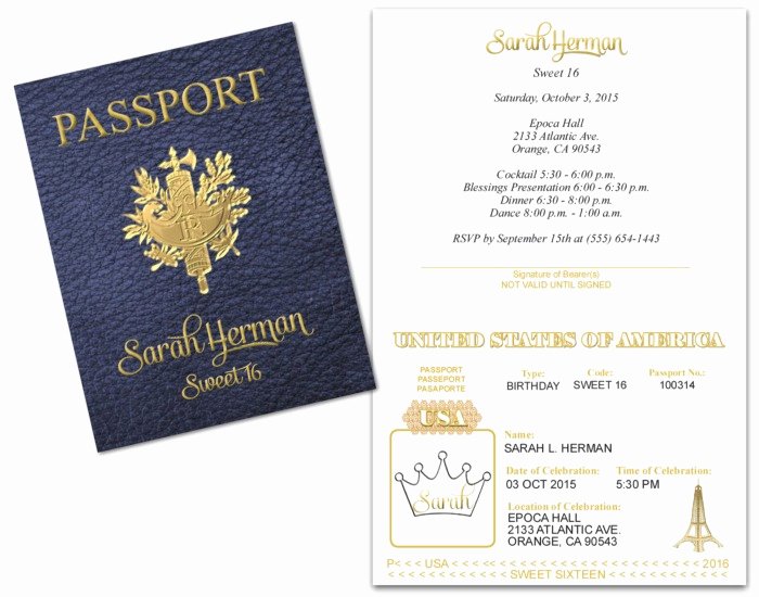 Paris Passport Invitation Template New Passport to Paris Invitation Br62 – Advancedmassagebysara