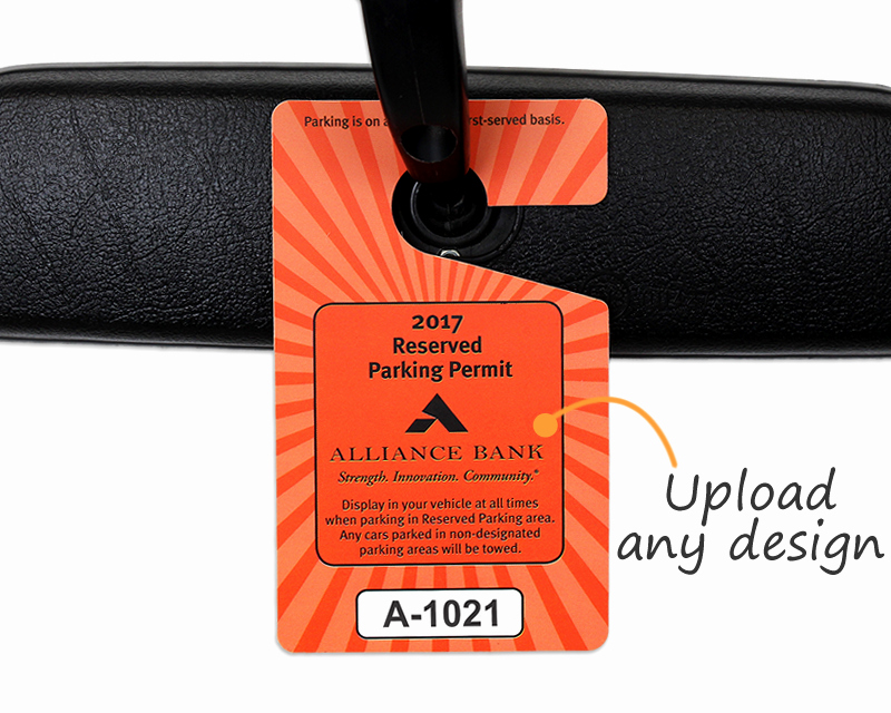 Parking Hang Tags Template Awesome Custom Parking Hang Tags – See In Action