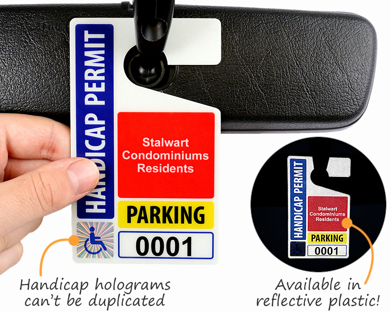 Parking Hang Tags Template New Handicap Parking Permits