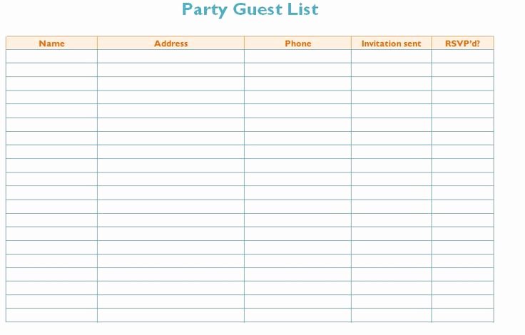Party Guest List Template Fresh Pin by Amanda Womer On Jake and the Pirate