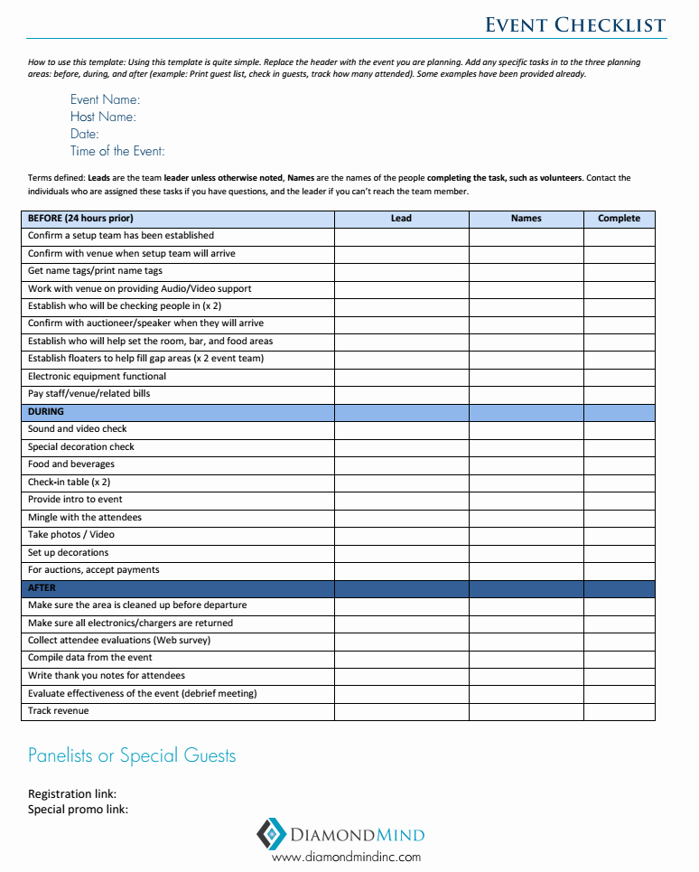Party Planning Checklist Template Awesome Planning Your Next School event event Planning Checklist