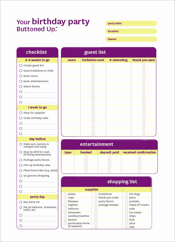 Party Planning Checklist Template Best Of event Planning Template 11 Free Documents In Word Pdf Ppt
