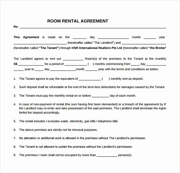 Party Rental Contract Template New 10 Simple Rental Agreement Templates Download for Free