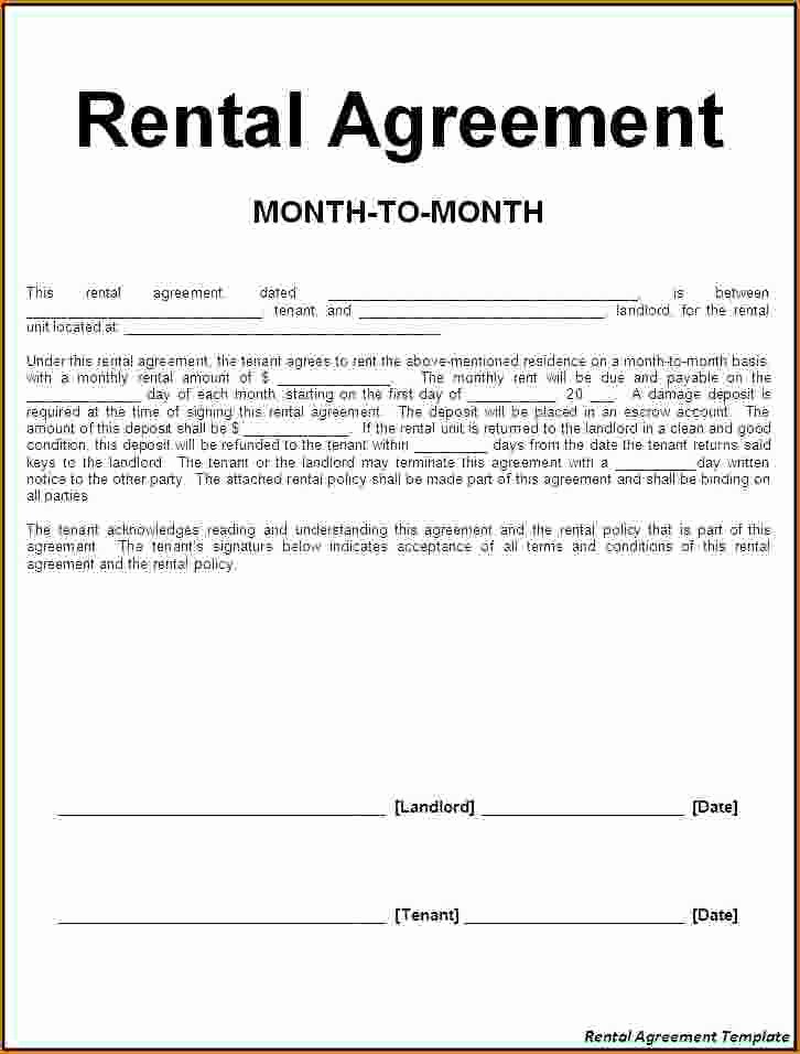 Party Rental Contract Template New 3 House Rental Agreement
