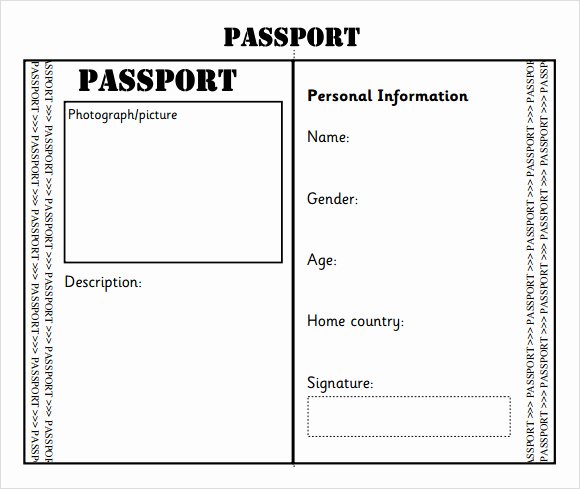 Passport Photo Template Psd Inspirational Passport Template Pdf Passport Photo Template Psd Favorite