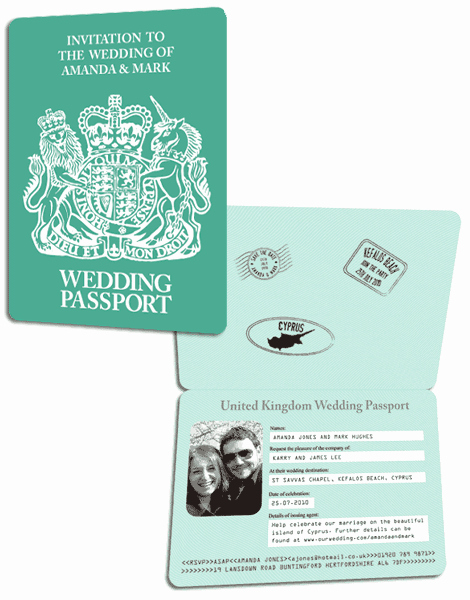 Passport Wedding Invitation Template Best Of Travel themed Wedding