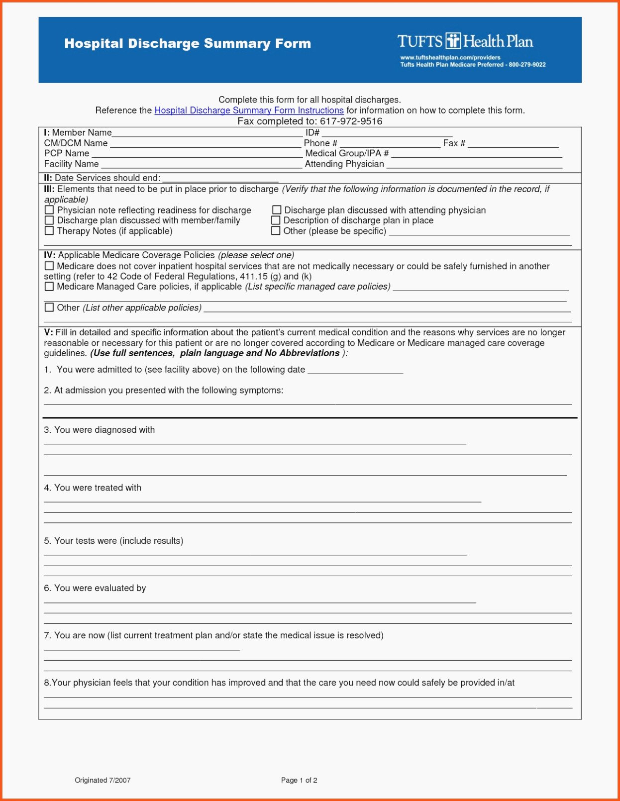 Patient Discharge form Template Beautiful Hospice Patient Discharge forms