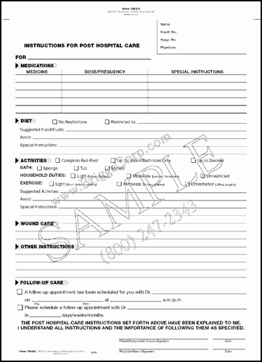 Patient Discharge form Template Best Of Discharge Papers Hospital
