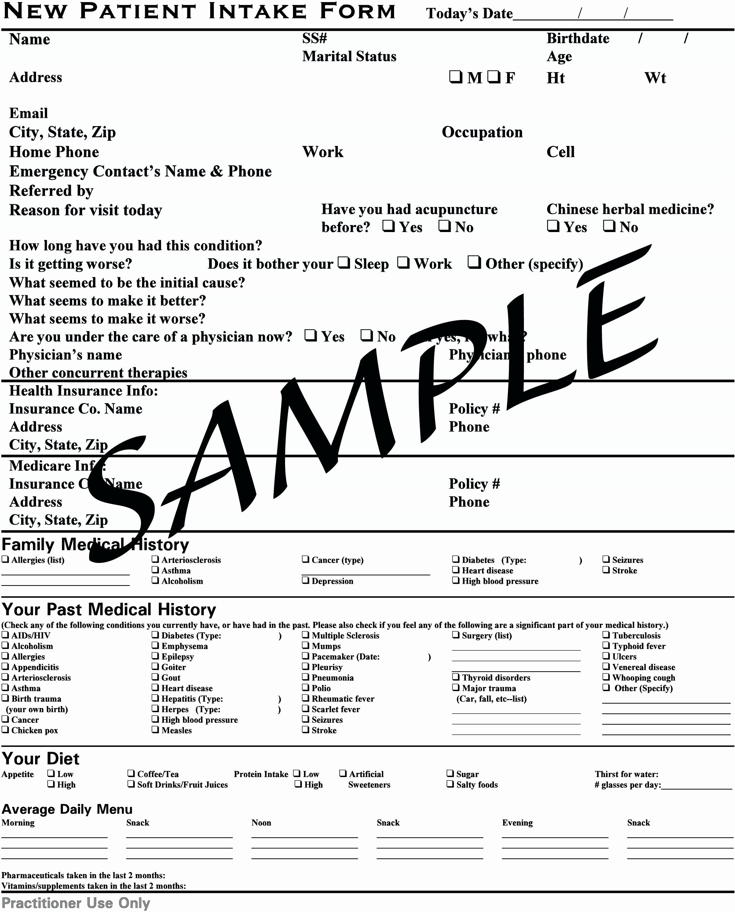 Patient Intake form Template Awesome Patient Intake form Intake form 3 Client Intake form