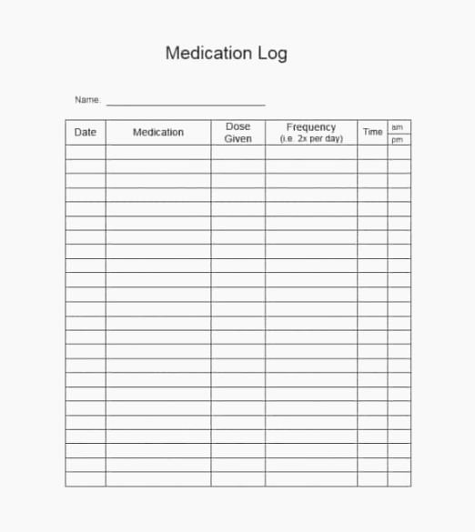 Patient Medication List Template Best Of 46 Magic Free Printable Medication Log