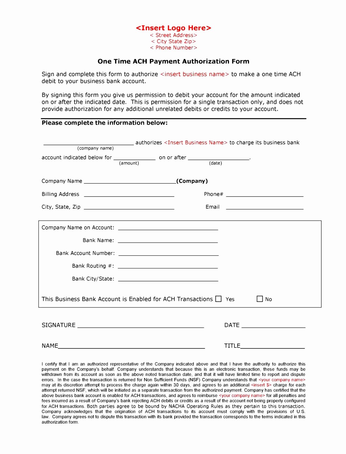Payment Authorization form Template Unique 5 Automatic Payment Authorization form Template Iaavt