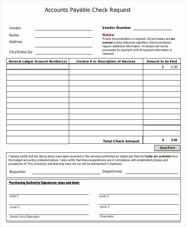 Payment Request form Template Inspirational Check Request form 11 Free Word Pdf Documents Download