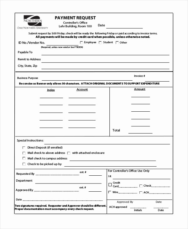 Payment Request form Template Inspirational Sample Check Request form 10 Free Documents In Doc Pdf