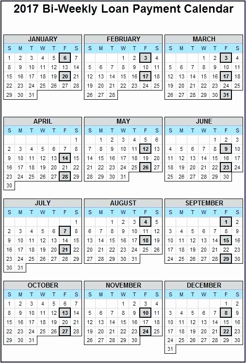 Payroll Calendar Template 2017 Inspirational Biweekly Payroll Calendar 2017 Template