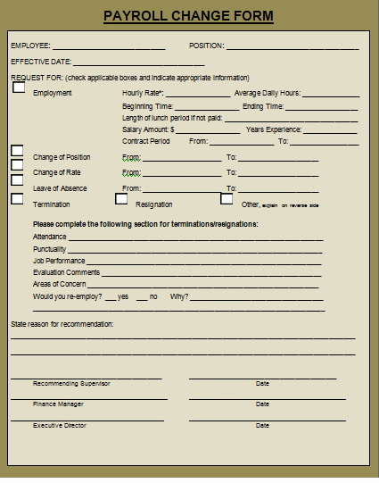 Payroll Change form Template Awesome 150 Payslip Templates