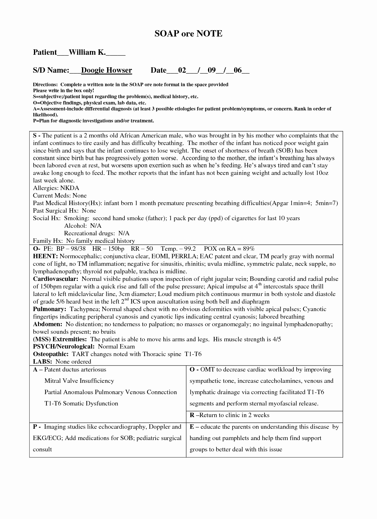 Pediatric soap Note Template Awesome Heent soap Note Related Keywords Heent soap Note Long