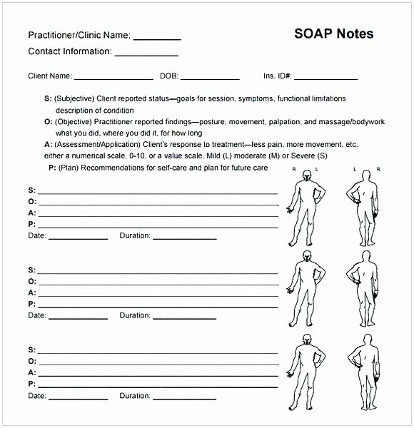 Pediatric soap Note Template Elegant Ot soap Note soap Note soap Note Sample soap Note Examples