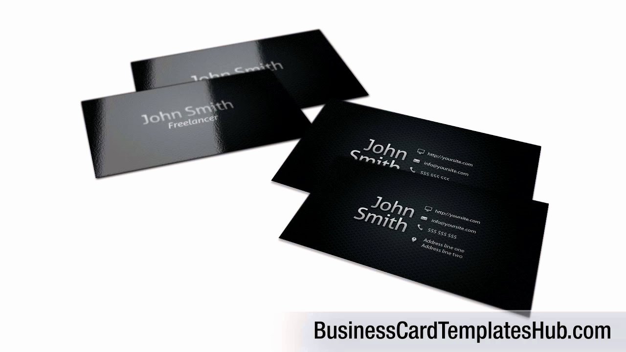 Personal Business Cards Template Unique Elegant Black Personal Business Card Template