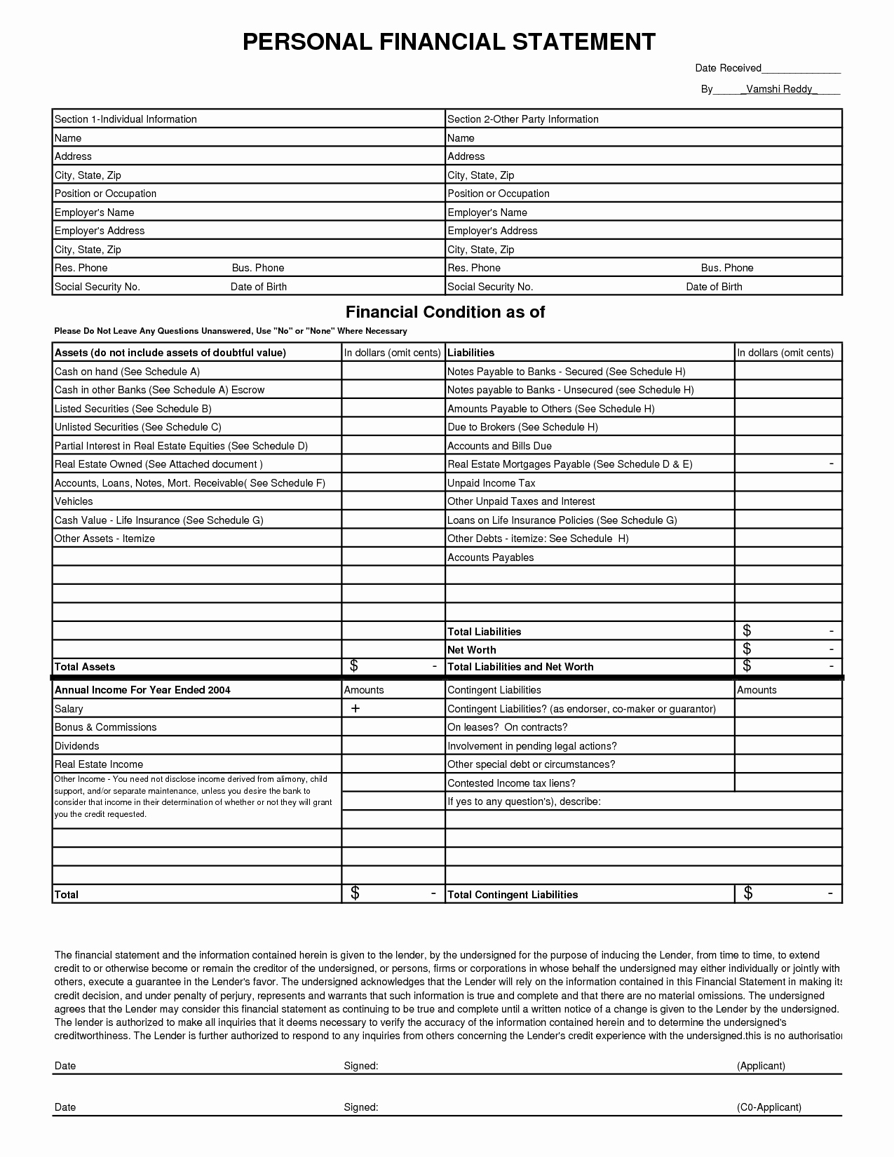 Personal Financial Statements Template Beautiful 8 Free Financial Statement Templates Word Excel Sheet Pdf