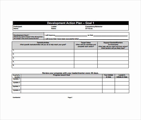 Personal Growth Plan Template Fresh 9 Development Plan Templates to Free Download