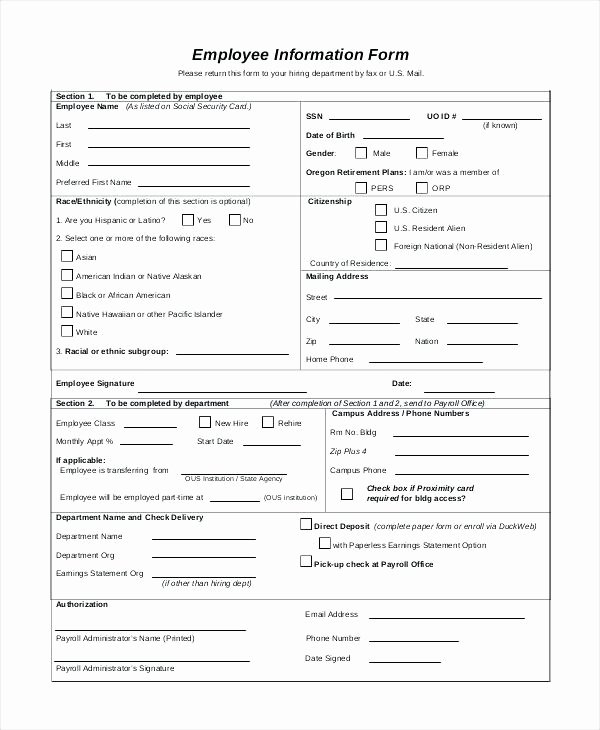 Personal Info forms Template Inspirational Employee Personal Details form Template Information HTML